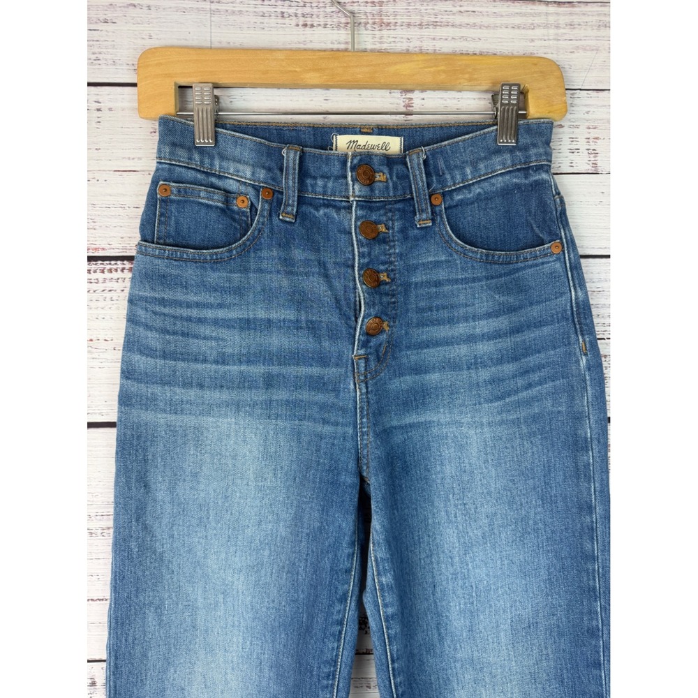 Madewell Slim Wide-Leg Crop Jeans | Size 25 - Picture 4 of 7